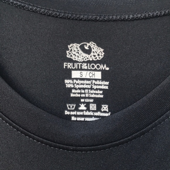 Fruit of the Loom basic black tee - Picture 2 of 2